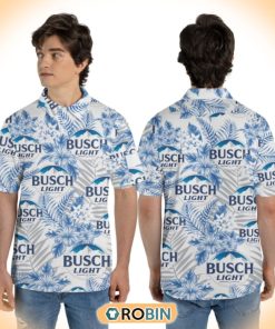 Funny Beer Party Busch Light Hawaiian Button Shirt Funny Beer Party Busch Light Hawaiian Button Shirt