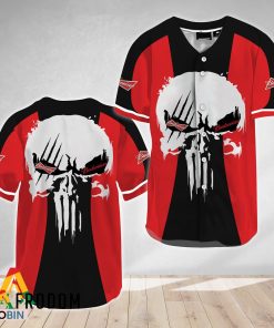 Ghost Head White Skull Budweiser Beer Baseball Jersey Shirt Style