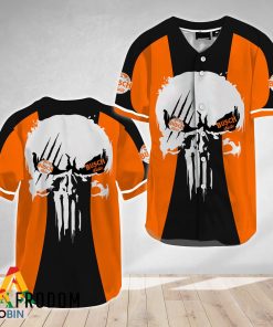 Ghost Head White Skull Busch Latte Baseball Jersey Shirt Style