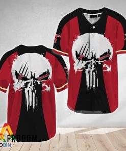 Ghost Head White Skull Fireball Whiskey Baseball Jersey Shirt Style