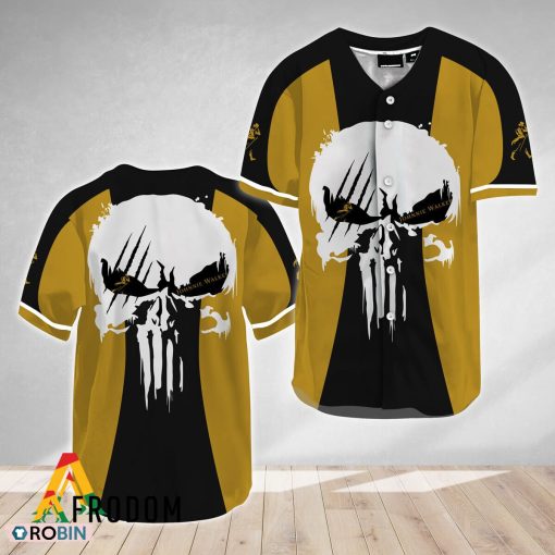 Ghost Head White Skull Johnnie Walker Baseball Jersey Shirt Style