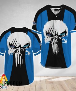 Ghost Head White Skull Natural Ice Baseball Jersey Shirt Style
