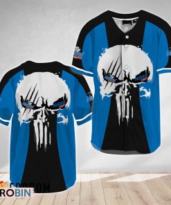 Ghost Head White Skull Natural Light Baseball Jersey Shirt Style