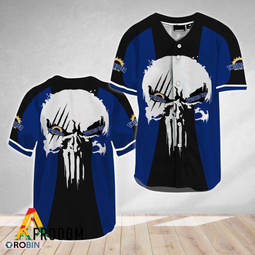 Ghost Head White Skull Twisted Tea Baseball Jersey Shirt Style