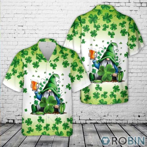 Gnomies Beer St. Patrick’s Day Hawaiian Shirt