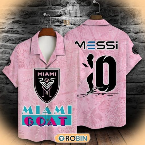 Goat Messi Number 10 Inter Miami Hawaiian Shirt