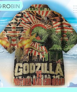 Godzilla vs Mothra and Ghidorah Hawaiian shirt