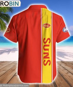 Gold Coast Suns Hawaiian Shirt AFL Teams Gold Coast Suns Hawaiian Shirt AFL Teams