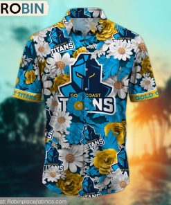 Gold Coast Titans Hawaiian Shirt NRL Teams Gold Coast Titans Hawaiian Shirt NRL Teams