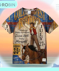 Golden Western Rodeo Vintage Sign Universal Hawaiian Shirt Golden Western Rodeo Vintage Sign Universal Hawaiian Shirt