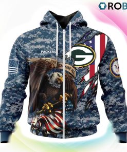 Green Bay Packers NFL Honor US Navy Veterans 3D Hoodie, Green Bay Packers Apparel