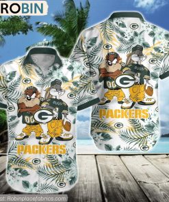Green Bay Packers Taz And Bugs NFL Teams Hawaiian Shirt