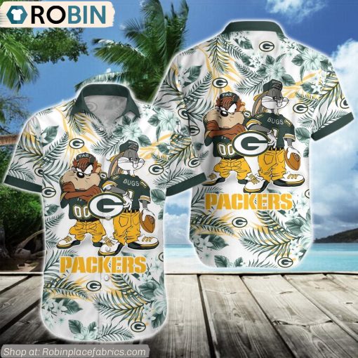 Green Bay Packers Taz And Bugs NFL Teams Hawaiian Shirt