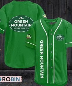 Green Mountain Coffee Roasters Baseball Jersey Shirt Style