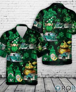 Green Old Fire Trucks Patrick’s Day Hawaiian Shirt Green Old Fire Trucks Patrick’s Day Hawaiian Shirt