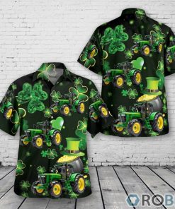 Green Tractor, Patrick’s Day Hawaiian Shirt
