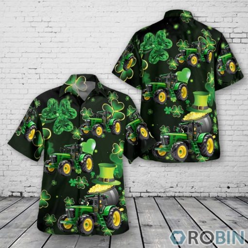 Green Tractor, Patrick’s Day Hawaiian Shirt