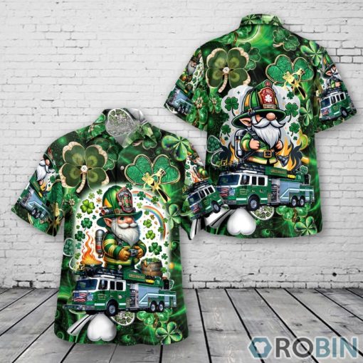 Greenwood, Delaware, Greenwood Volunteer Fire Company, St Patrick’s Day Hawaiian Shirt