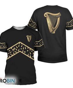 Guinness Beer Black Wine Pattern T-shirt Guinness Beer Black Wine Pattern T-shirt