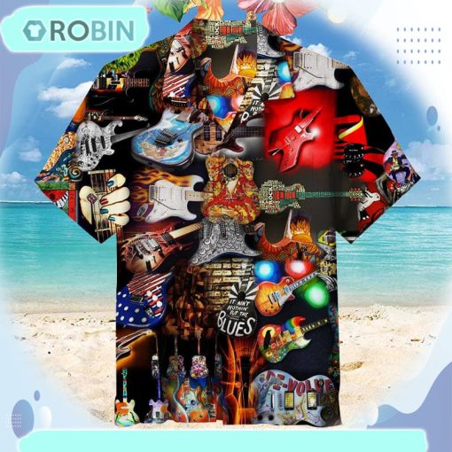 Guitar Collage Hawaiian Shirt
