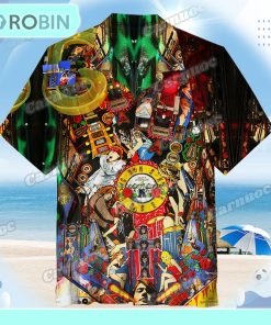 Guns N’ Roses Pinball Machine Unisex Hawaiian Shirt