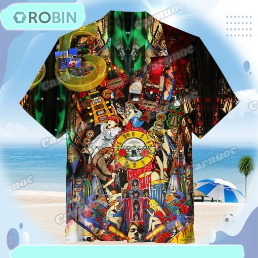 Guns N’ Roses Pinball Machine Unisex Hawaiian Shirt