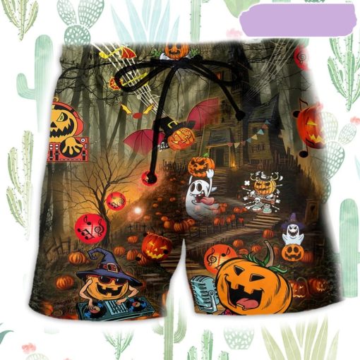 Halloween Fantasy Party Music Beach Short, Gift for Holiday Summer