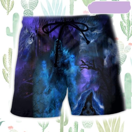 Halloween It’s Skoopy Season Beach Short, Gift for Holiday Summer