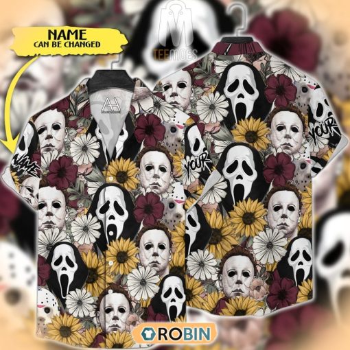 Halloween Scary Face Hawaiian Shirt