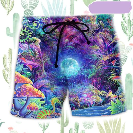 Hippie Nature Is My Home Beach Short, Gift for Holiday Summer