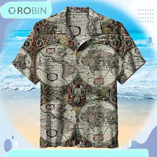 Historical Old World MapUniversal Hawaiian Shirt