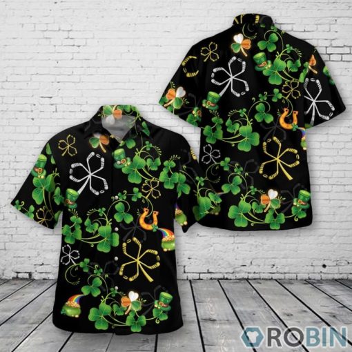 Hockey Patrick’s Day Hawaiian Shirt