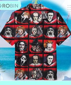 Horror Character Art Unisex Hawaiian Shirt