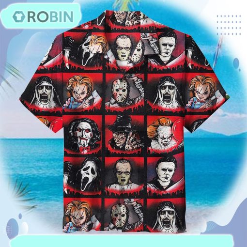 Horror Character Art Unisex Hawaiian Shirt