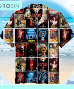 Horror Demons Monster Vintage Trash Movie Posters Unisex Hawaiian Shirt Horror Demons Monster Vintage Trash Movie Posters Unisex Hawaiian Shirt