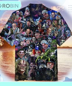 Horror movie characters collection Unisex Hawaiian Shirt