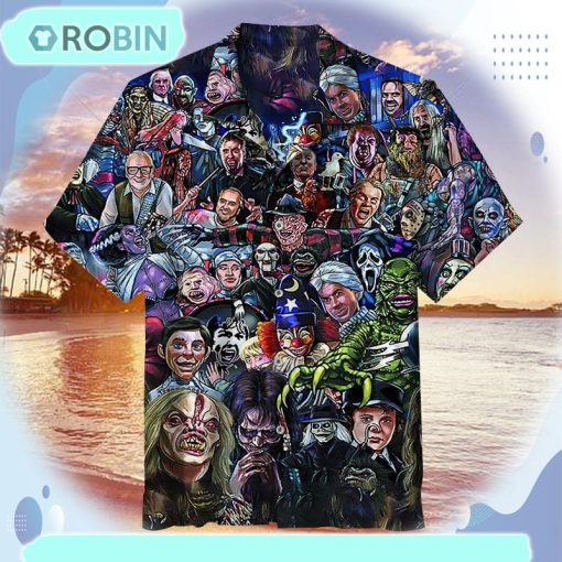 Horror movie characters collection Unisex Hawaiian Shirt