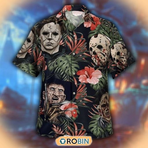 Horror Movie Characters Hawaiian Shirt Gift For Halloween 2022