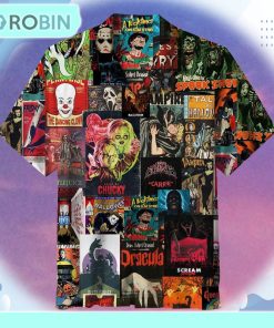 Horror Movie Collage Unisex Hawaiian Shirt