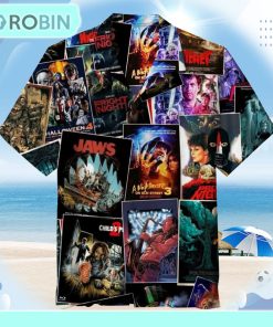 Horror Movies Collage Unisex Hawaiian Shirt