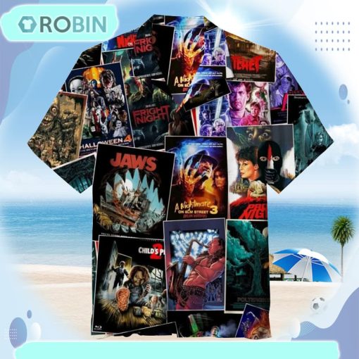 Horror Movies Collage Unisex Hawaiian Shirt