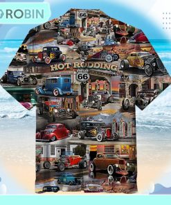 Hot Rod Collage Unisex Hawaiian Shirt