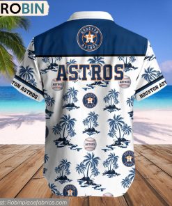 Houston Astros Palm Island Pattern MLB Hawaiian Shirt Houston Astros Palm Island Pattern MLB Hawaiian Shirt