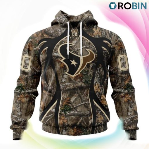 Houston Texans Hunting Camo Style 3D Hoodie, Houston Texans Gear