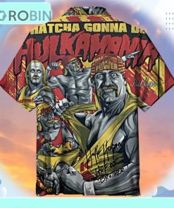 Hulkamania Hulk Hogan Universal Hawaiian Shirt Hulkamania Hulk Hogan Universal Hawaiian Shirt
