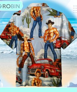 Hunky Ranch Hands Unisex Hawaiian Shirt