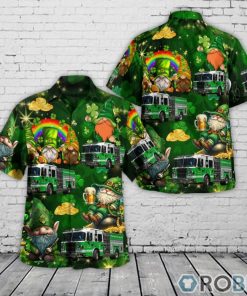 Huntington, West Virginia, Huntington Fire Department, St Patrick’s Day Hawaiian Shirt