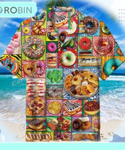 I Love Donuts Unisex Hawaiian Shirt