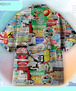 I Love Michigan Hawaiian shirt