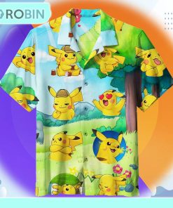 I Love Pikachu Unisex Hawaiian Shirt I Love Pikachu Unisex Hawaiian Shirt